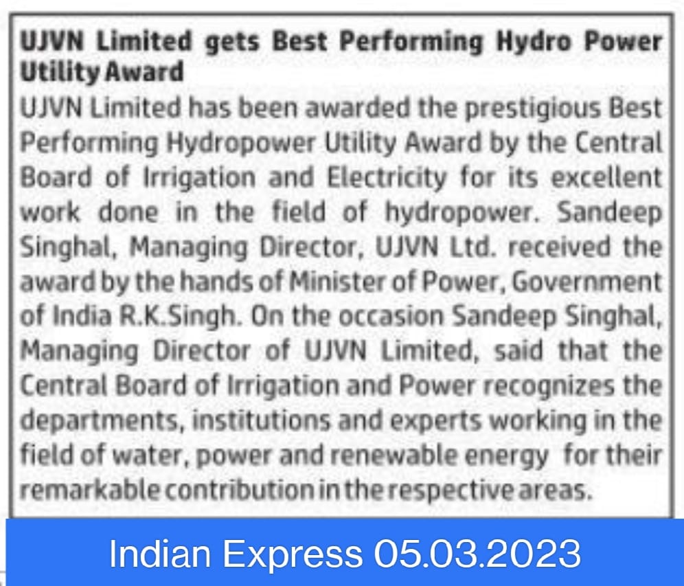 Best performing Hydropower project